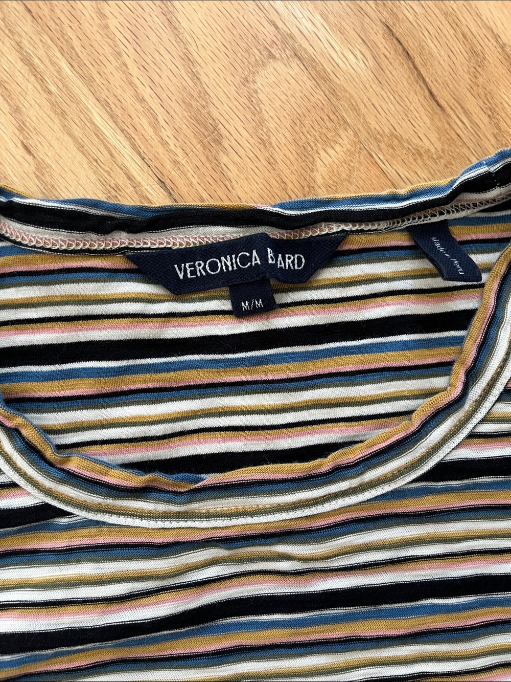 Veronica Beard Multi-Stripe Short Sleeve Tee - Picture 2 of 13